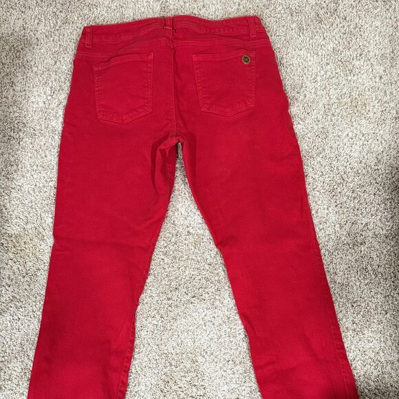 Michael Kors Red Denim Women’s Jeans - Picture 1 of 5